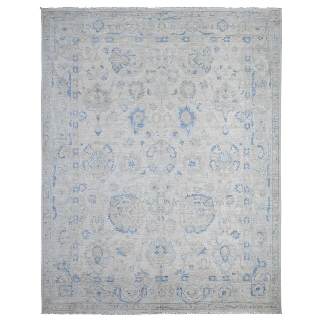 Rug 9'10"x12'4" Ivory Peshawar Mahal Design Hand Knotted Wool Squarish: Rug 9'10"x12'4" Ivory Peshawar Mahal Design Hand Knotted Wool Squarish This listing features Rug 9'10"x12'4" Ivory Peshawar Mahal Design Hand Knotted Wool Squarish. Item specifics are provided below.