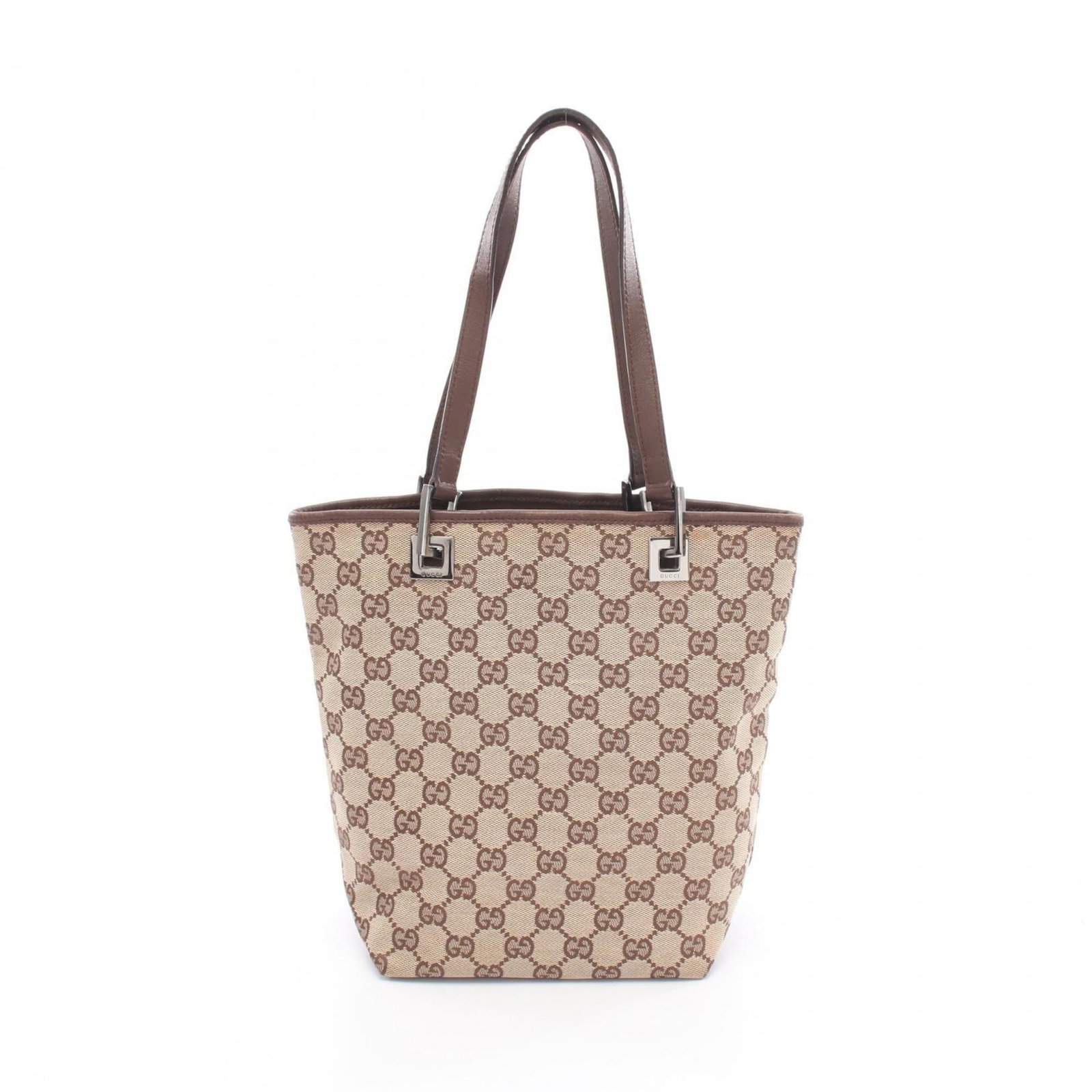 Leather - Gucci Handbag - Tote Bag Gg Canvas (1 of 12)