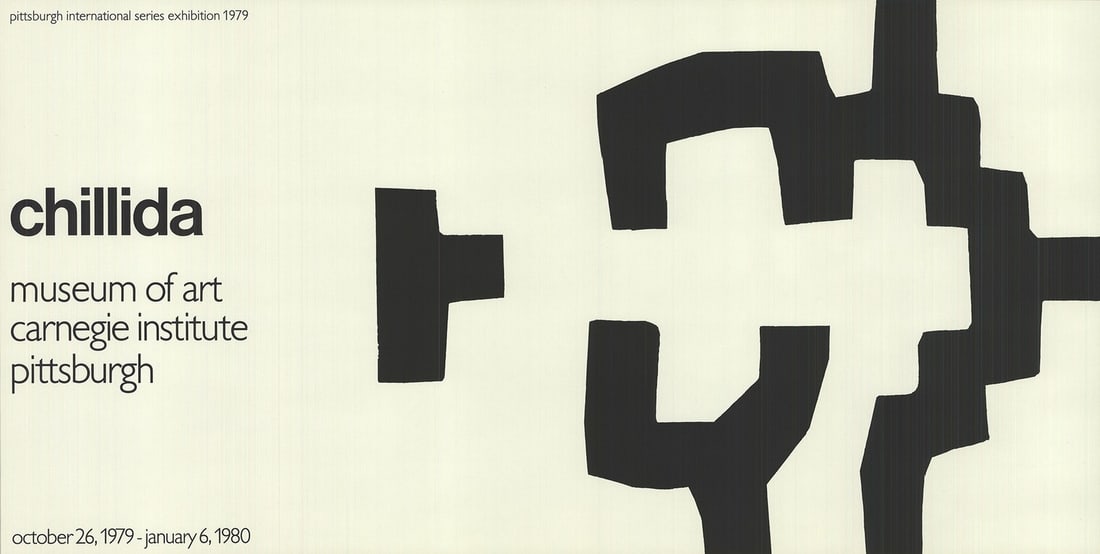 Ab EDUARDO CHILLIDA Museum of Art Carnegie Institute 13" x 25.5" Lithograph 1980: Ab EDUARDO CHILLIDA Museum of Art Carnegie Institute 13" x 25.5" Lithograph 1980 This listing features Ab EDUARDO CHILLIDA Museum of Art Carnegie Institute 13" x 25.5" Lithograph 1980. Item specifics