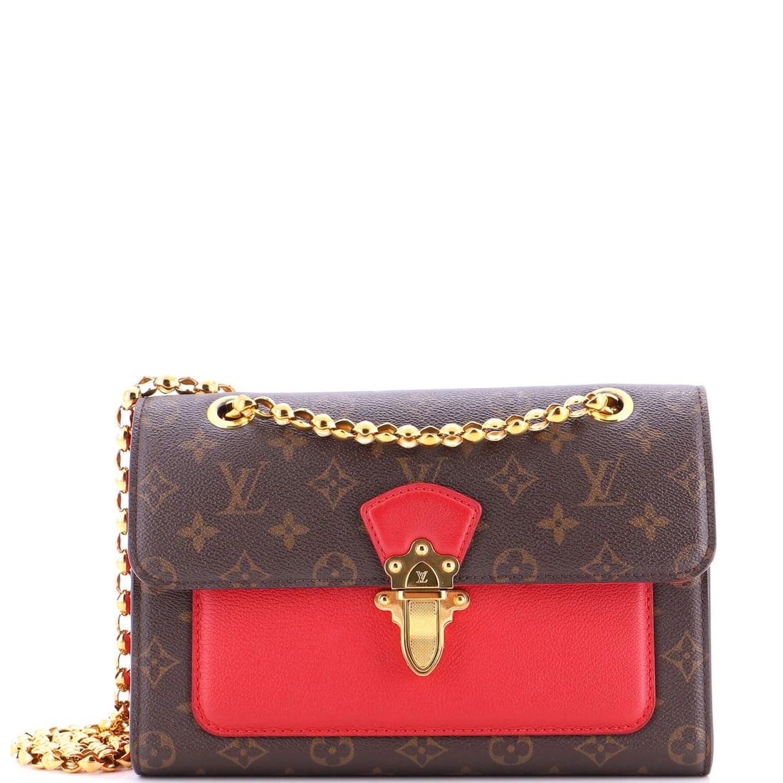 Leather Louis Vuitton Victoire Handbag Monogram Canvas and (1 of 6)