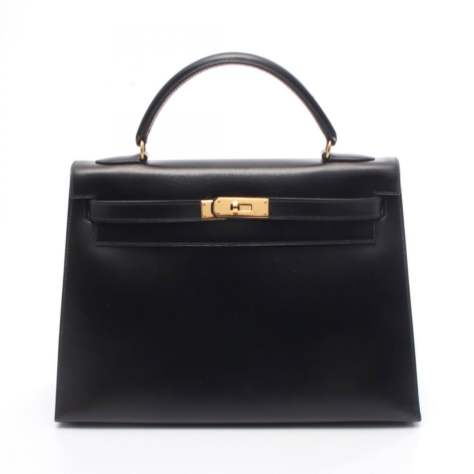 Leather - Hermes Handbag Box Calf Leather (1 of 12)