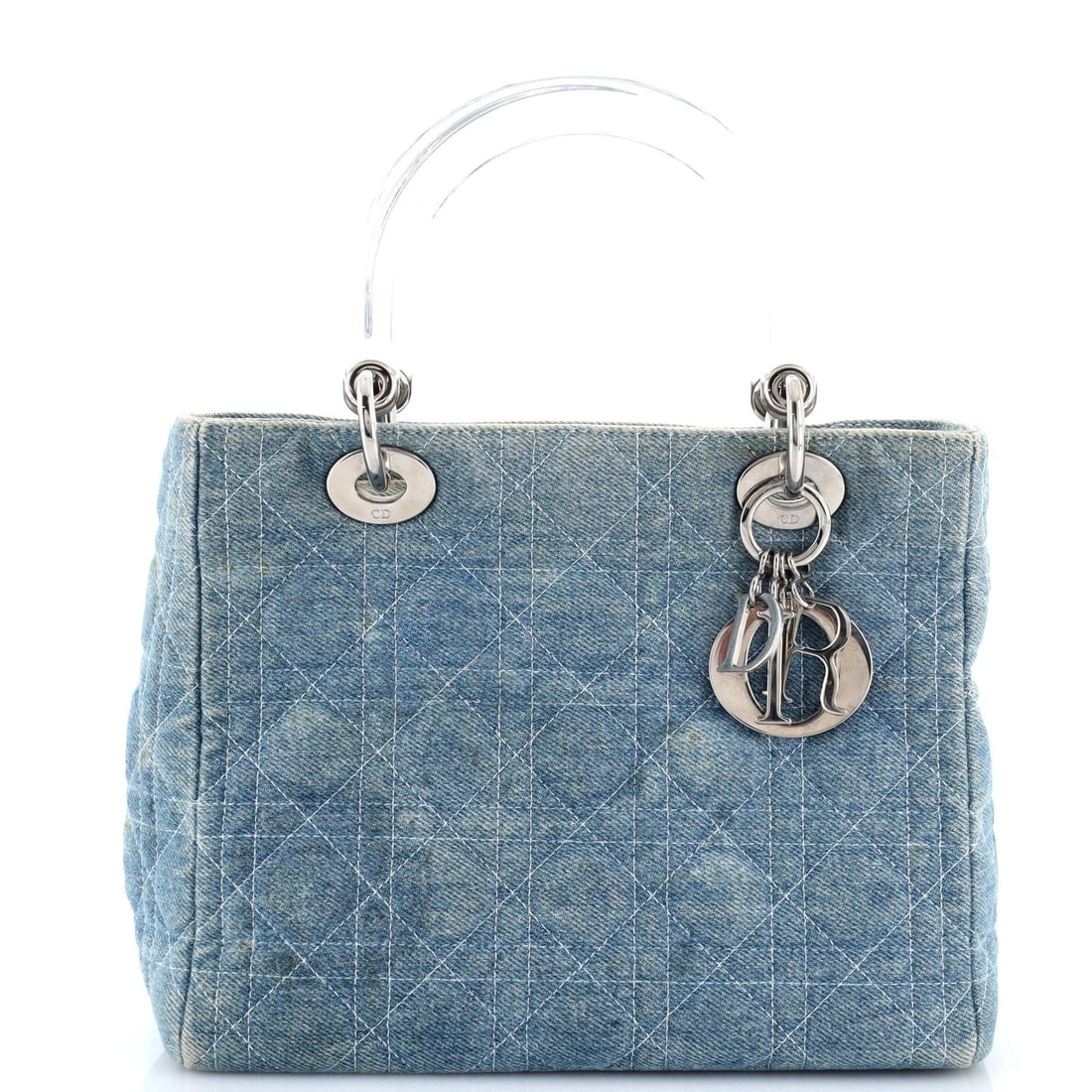 Medium Christian Dior Vintage Lady Dior Bag Cannage Quilt Denim: Medium Christian Dior Vintage Lady Dior Bag Cannage Quilt Denim This listing features Medium Christian Dior Vintage Lady Dior Bag Cannage Quilt Denim. Item specifics are provided below. Item Specifics