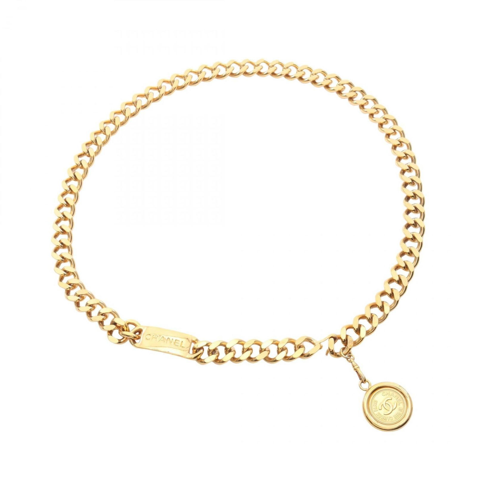 Belt Chanel Chain: Belt Chanel Chain This listing features Belt Chanel Chain. Item specifics are provided below. Item Specifics: Brand: Chanel Type: Chain Belt Gender: Women Color: Gold Length: 91cm / 35.82''
