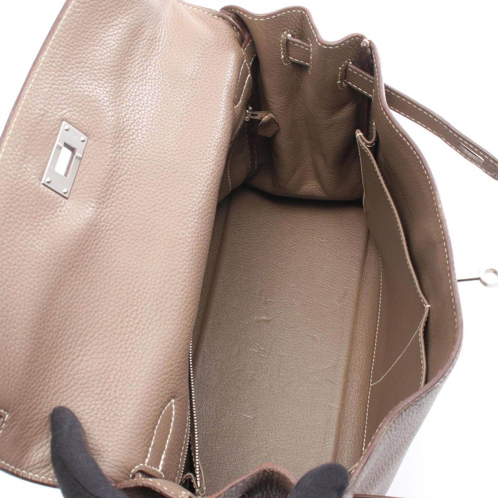 Leather Hermes Handbag - 3