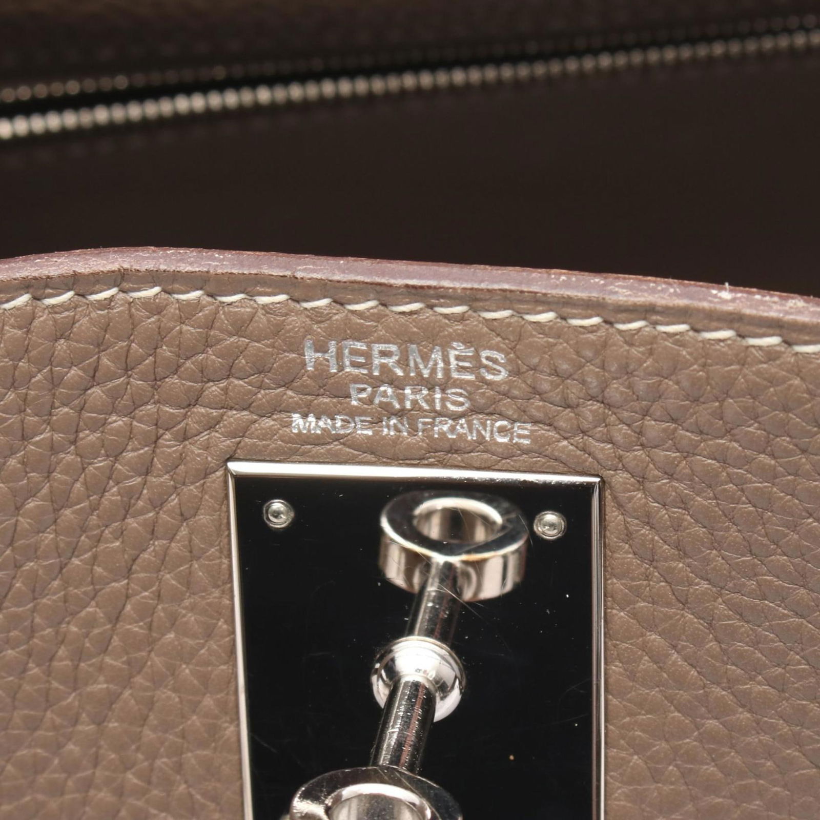 Leather Hermes Handbag - 4