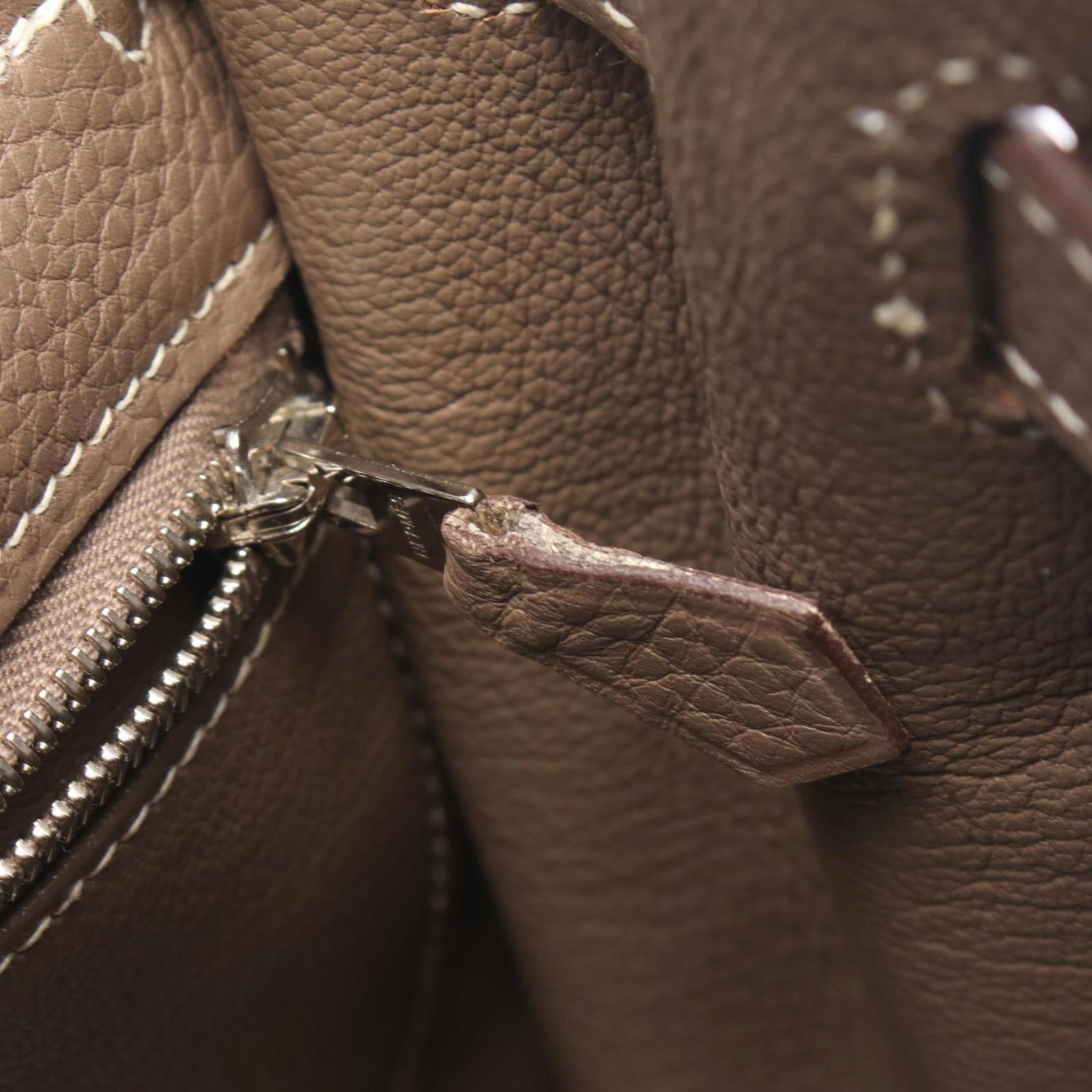 Leather Hermes Handbag - 7