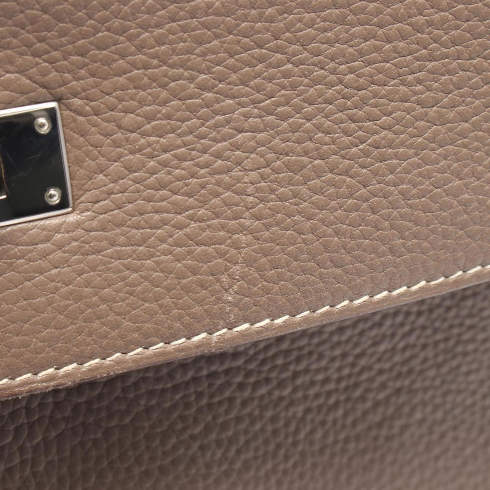 Leather Hermes Handbag - 9