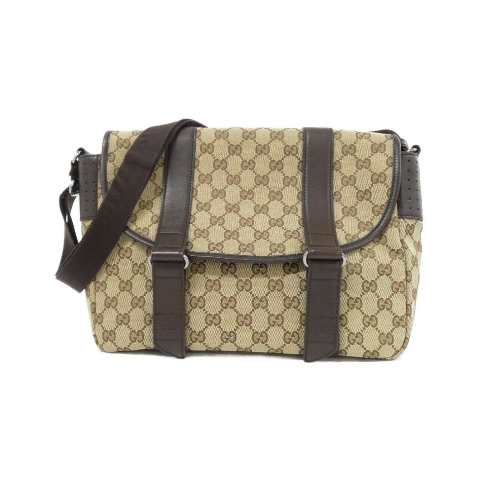 Canvas Gucci Shoulder Bag Gg (1 of 9)