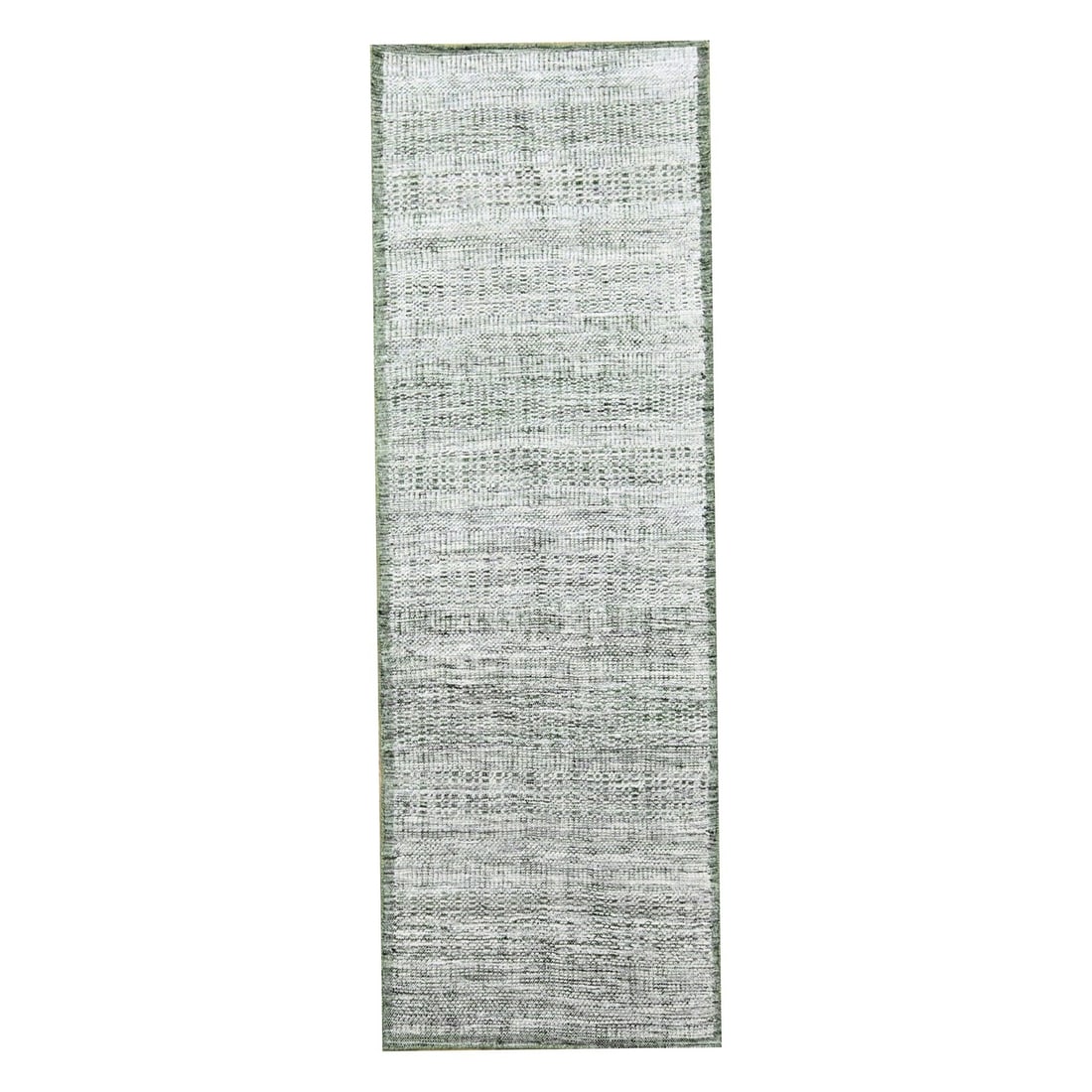 Rug 2'3"x8' White & Green Hand Knotted Oxidized Grass Design Wool Runner: Rug 2'3"x8' White & Green Hand Knotted Oxidized Grass Design Wool Runner This listing features Rug 2'3"x8' White & Green Hand Knotted Oxidized Grass Design Wool Runner. Item specifics are provided