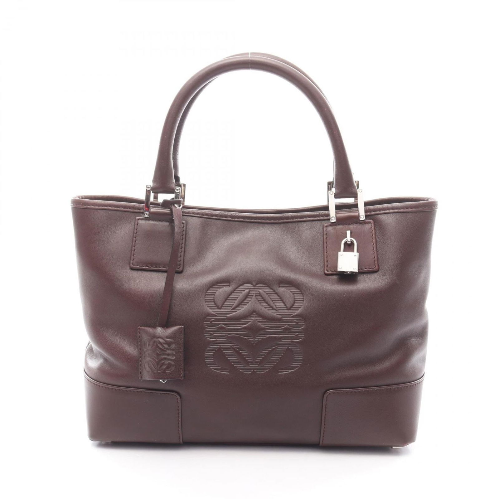 Leather Loewe Handbag: Leather Loewe Handbag This listing features Leather Loewe Handbag. Item specifics are provided below. Item Specifics: Brand: Loewe Type: Handbag Material: Leather Color: Brown Gender: Women Size (Hxwx