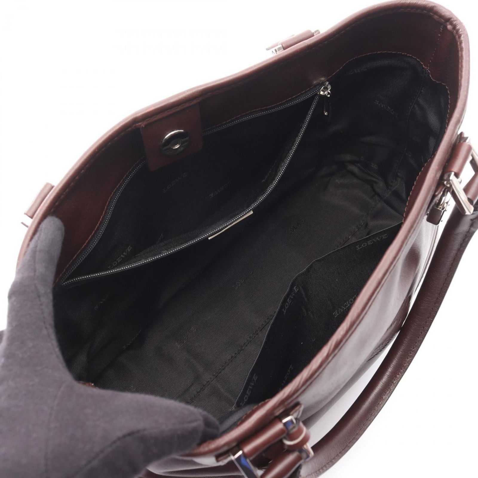 Leather Loewe Handbag - 3