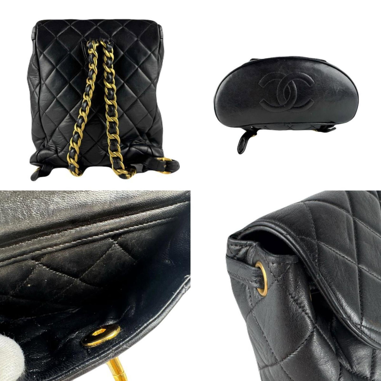Leather Chanel Backpack - 3