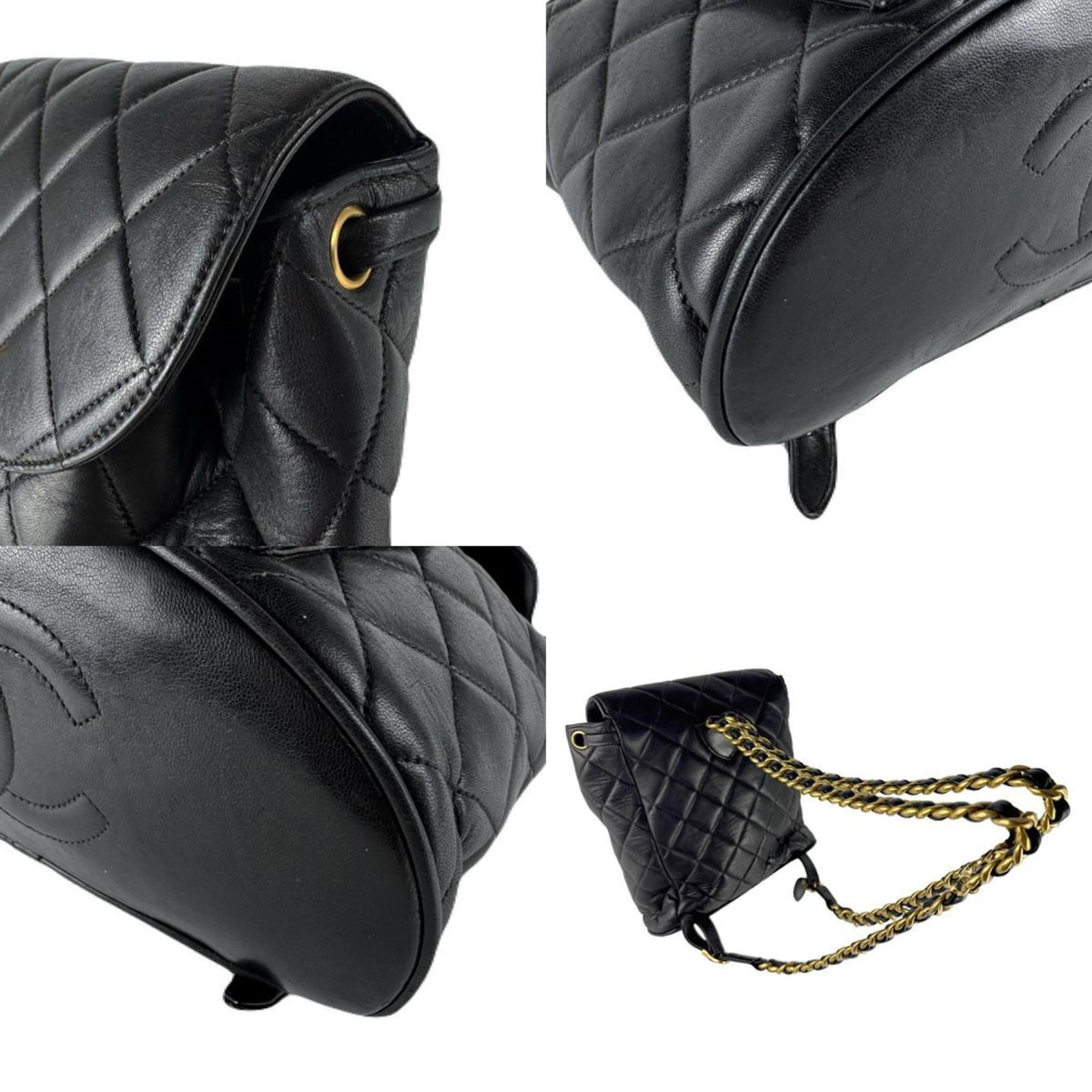 Leather Chanel Backpack - 4