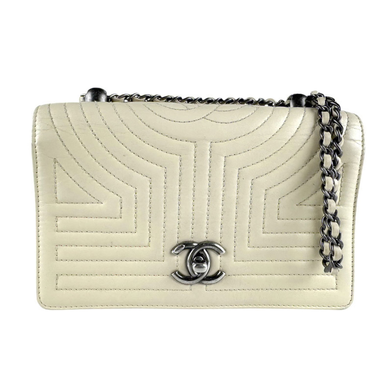 Leather Chanel Shoulder Bag: Leather Chanel Shoulder Bag This listing features Leather Chanel Shoulder Bag. Item specifics are provided below. Item Specifics: Brand: Chanel Type: Shoulder Bag Material: Leather Color: Ivory Gender