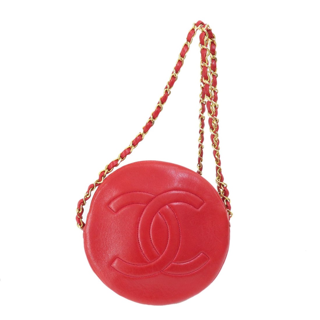 Lambskin CHANEL COCO Mark GoldHardware Shoulder Bag (1 of 18)