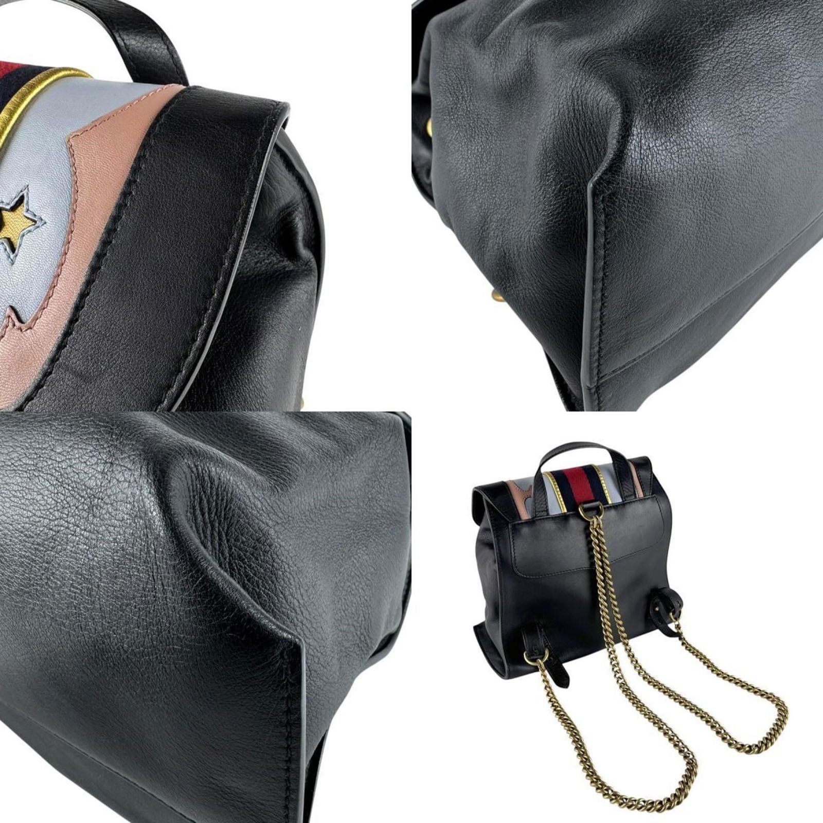 Leather Gucci Backpack - 4