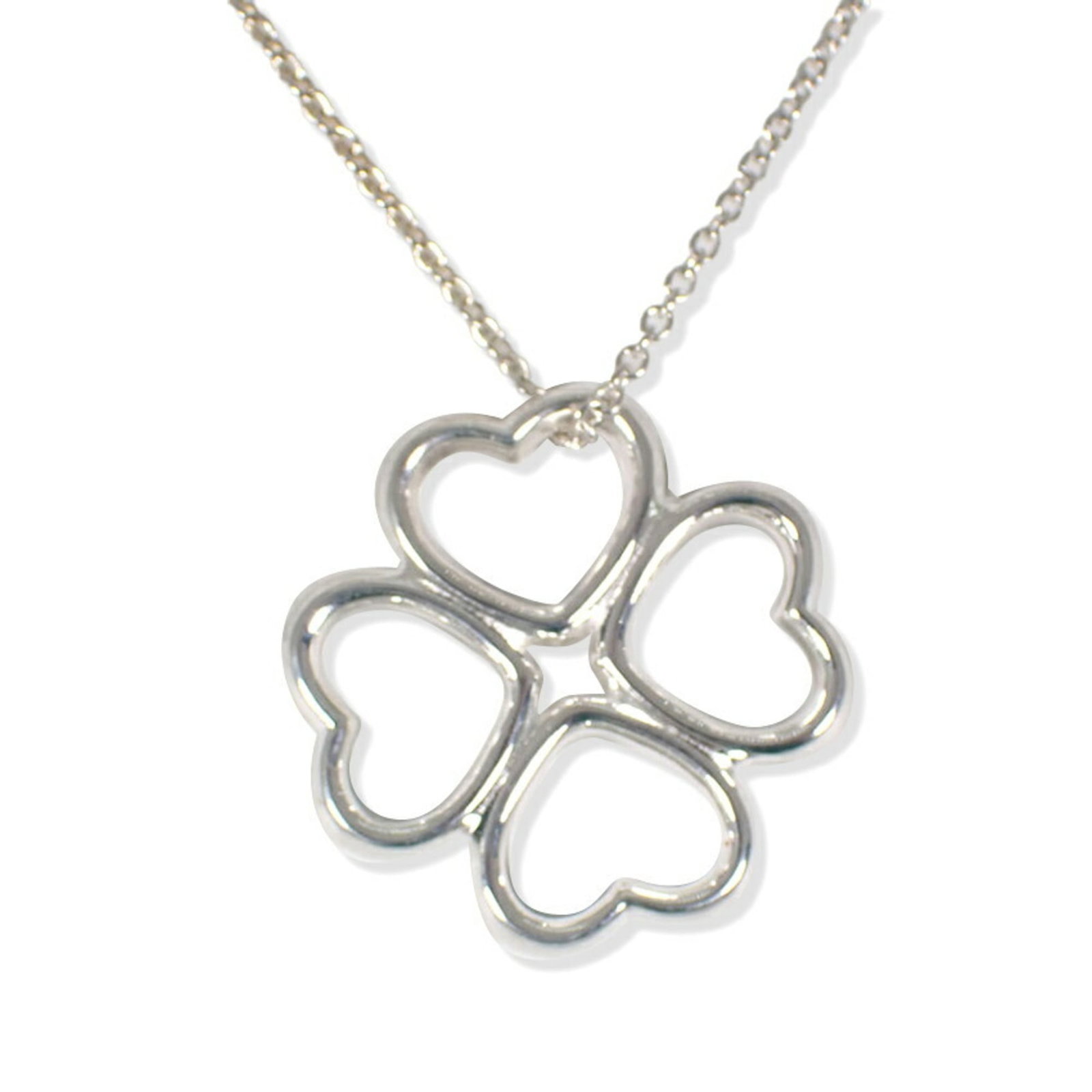 Necklace TIFFANY 925 Loving Heart Clover Pendant (1 of 10)