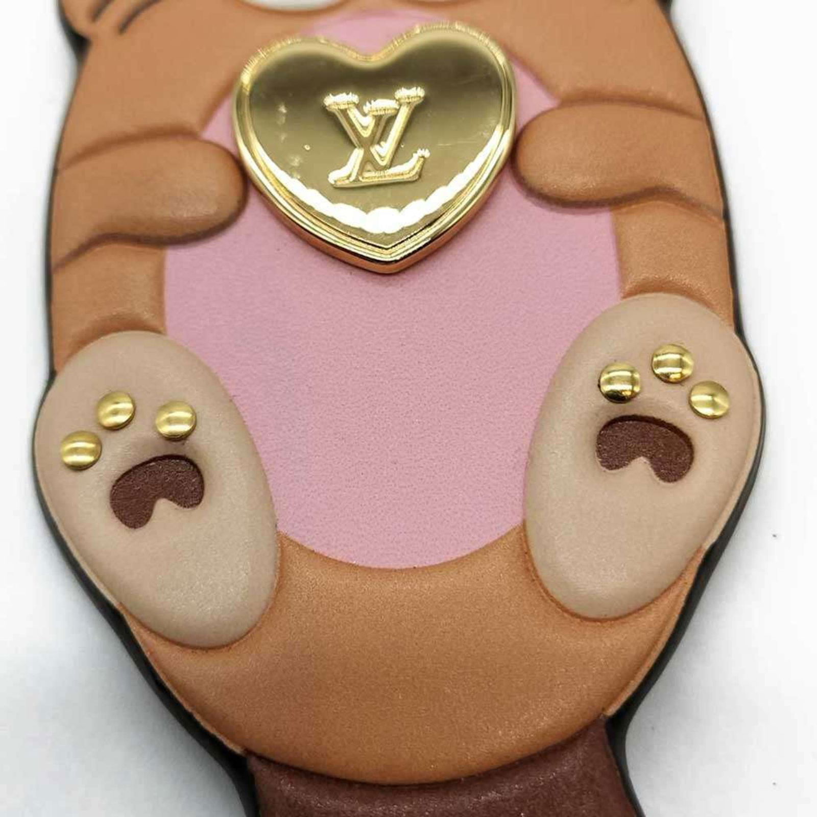 Leather Louis Vuitton Keyring - 3