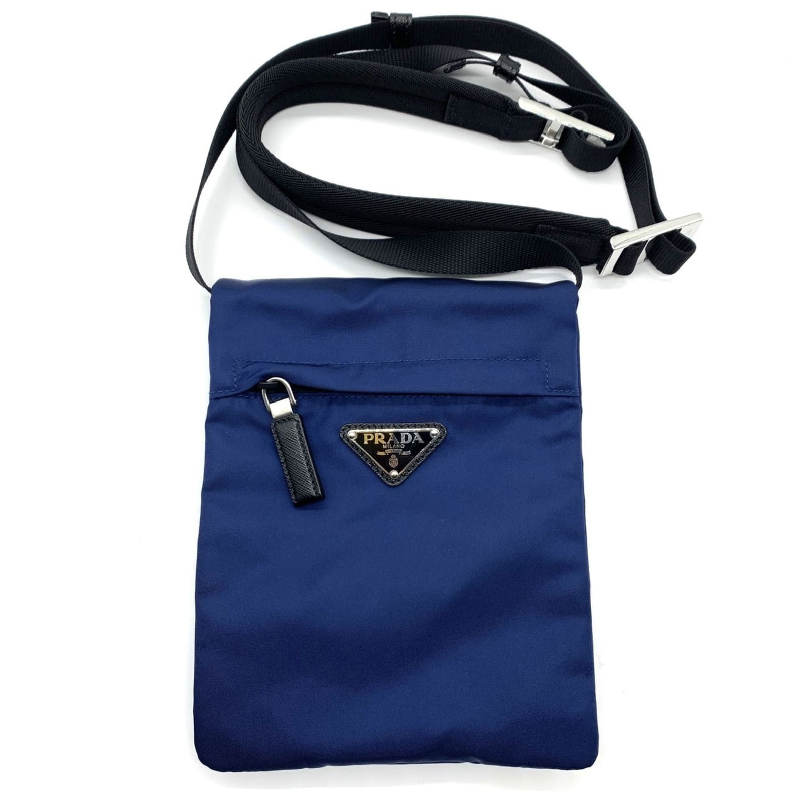 Nylon Prada Shoulder Bag: Nylon Prada Shoulder Bag This listing features Nylon Prada Shoulder Bag. Item specifics are provided below. Item Specifics: Brand: Prada Type: Shoulder Bag Material: Nylon Color: Blue Closure: