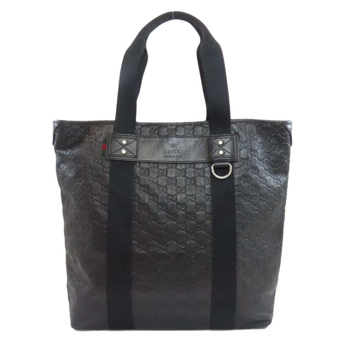 Leather GUCCI 268175 GG Signature Guccissima Parana Web Loop Tote Bag: Leather GUCCI 268175 GG Signature Guccissima Parana Web Loop Tote Bag This listing features Leather GUCCI 268175 GG Signature Guccissima Parana Web Loop Tote Bag. Item specifics are provided below. It