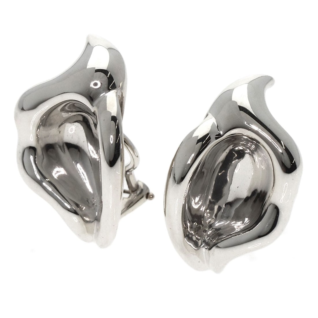 Silver TIFFANY&Co. Leaf motif Earring (1 of 7)