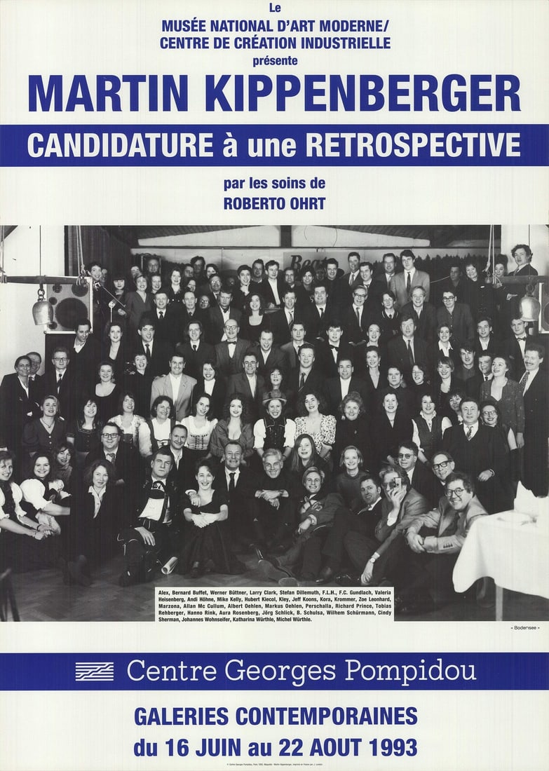 19.7 MARTIN KIPPENBERGER Application for a Retrospective by Roberto Ohrt 27.5" x: 19.7 MARTIN KIPPENBERGER Application for a Retrospective by Roberto Ohrt 27.5" x This listing features 19.7 MARTIN KIPPENBERGER Application for a Retrospective by Roberto Ohrt 27.5" x. Item specifics