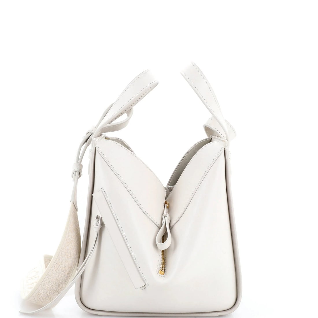 Compact Loewe Monochrome Hammock Bag Leather (1 of 8)