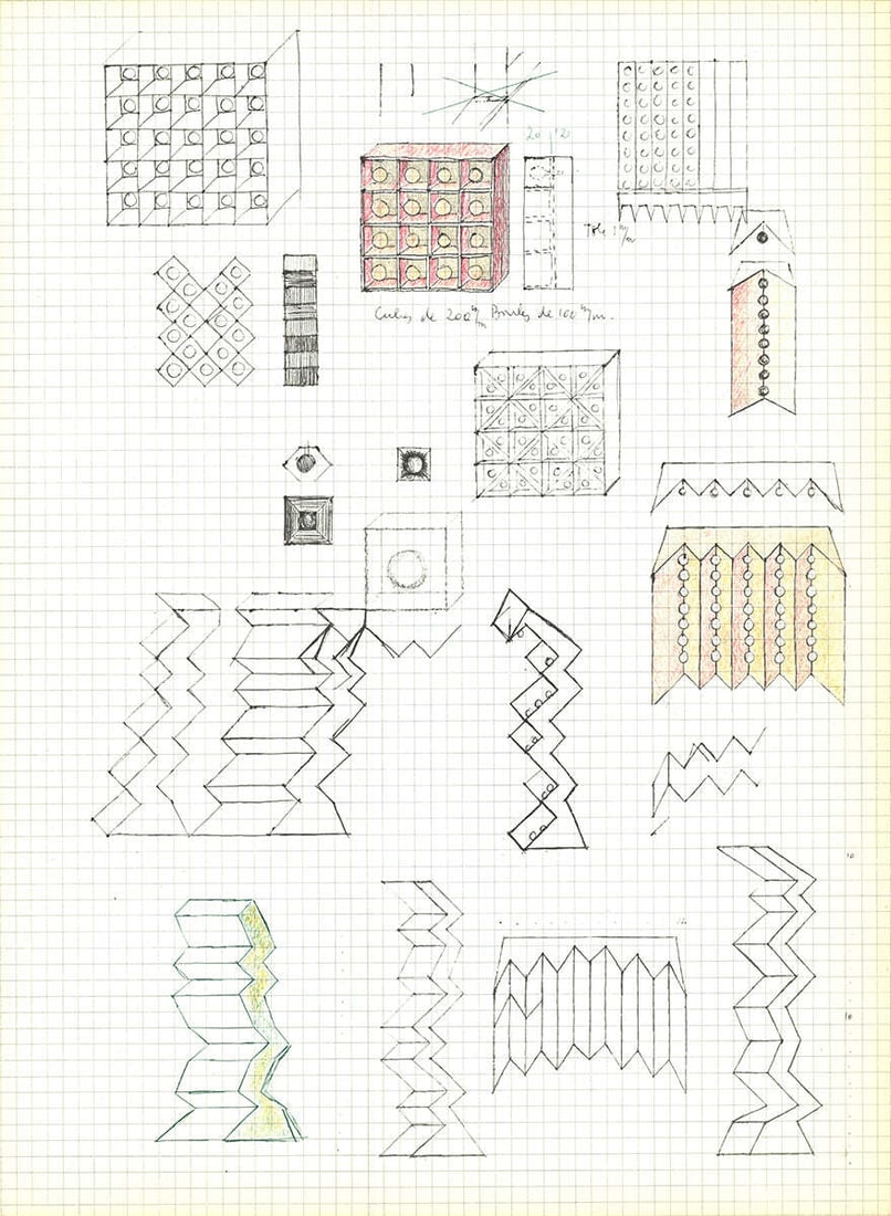 Contemporary ALAIN LE YAOUANC Study V 15" x 11" Lithograph 1970 (1 of 4)