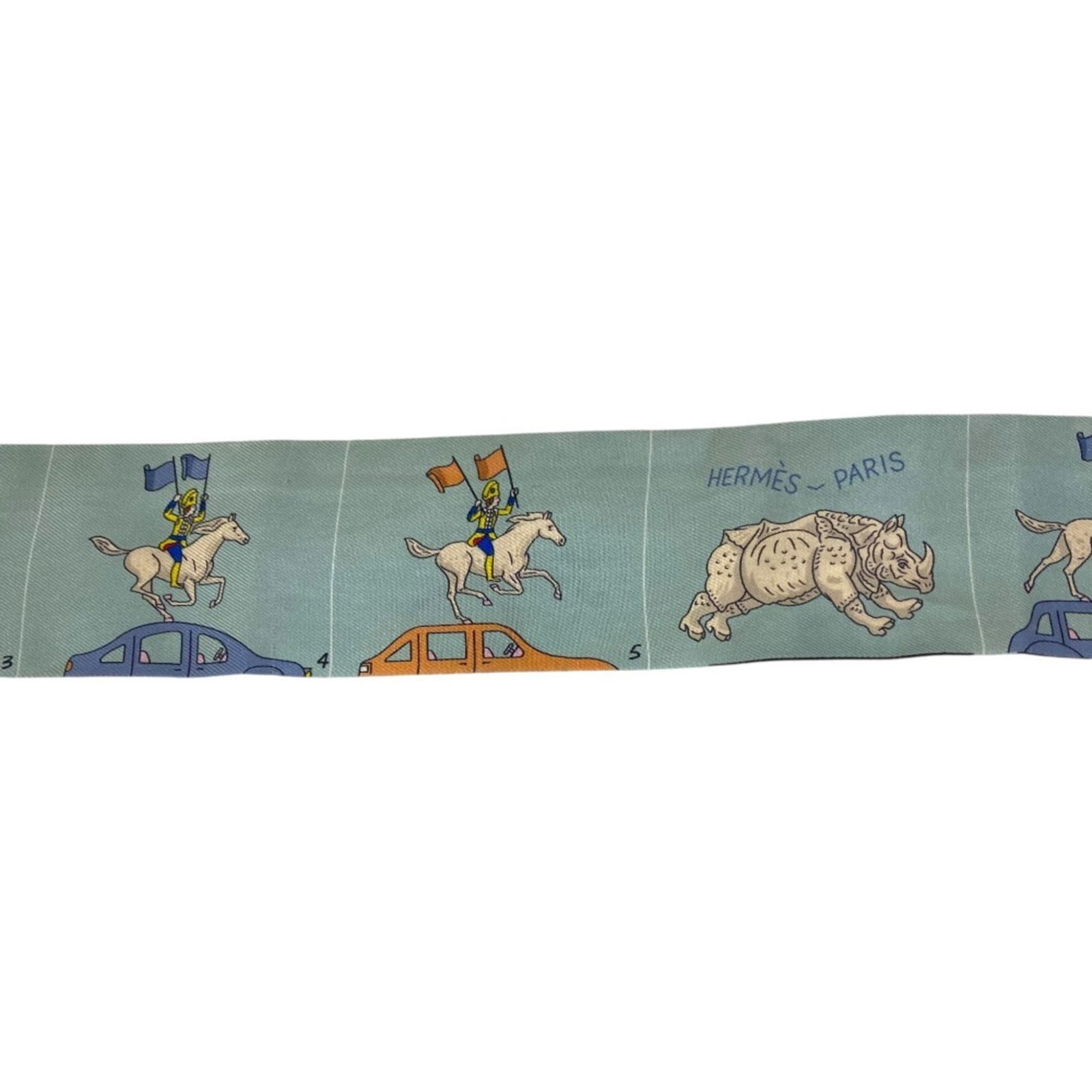 Silk Hermes Scarf - 3