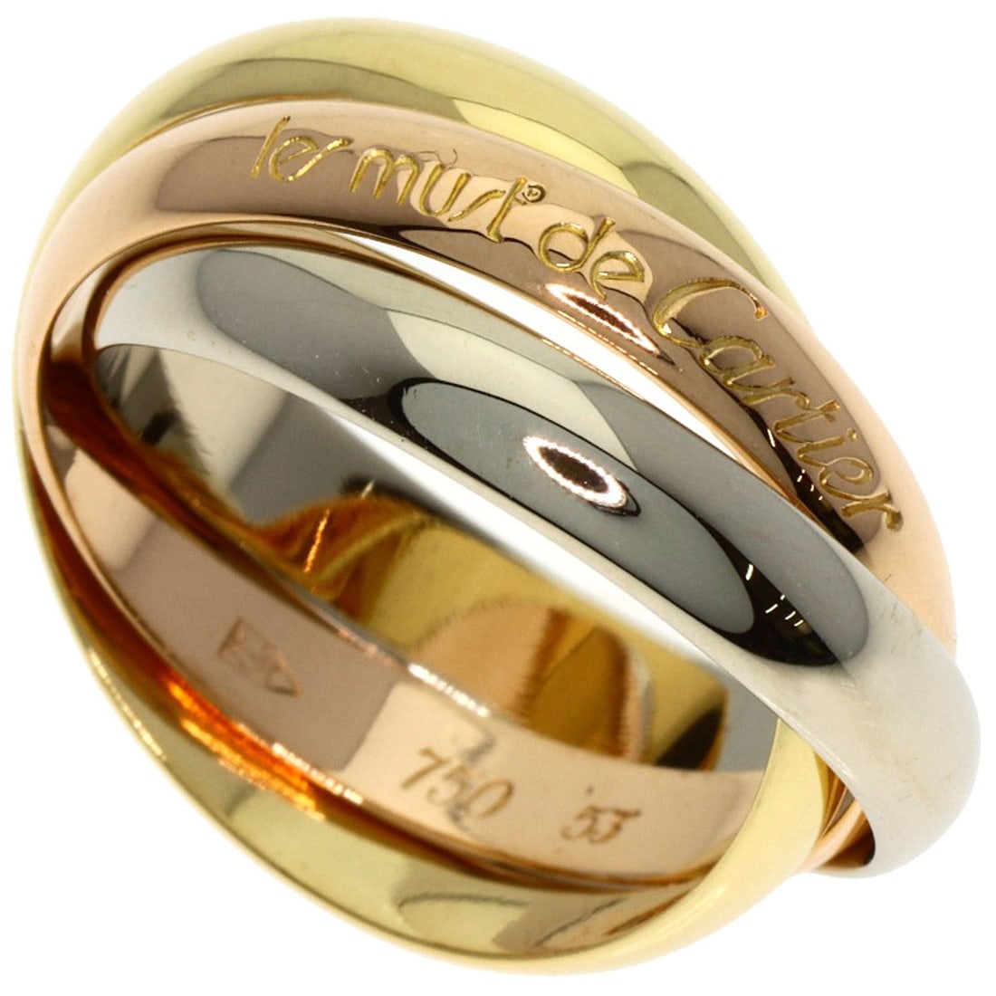 Gold CARTIER Trinity #53 Ring K18 Yellow Gold 18K Pink: Gold CARTIER Trinity #53 Ring K18 Yellow Gold 18K Pink This listing features Gold CARTIER Trinity #53 Ring K18 Yellow Gold 18K Pink. Item specifics are provided below. Item Specifics: Brand: CARTIER S