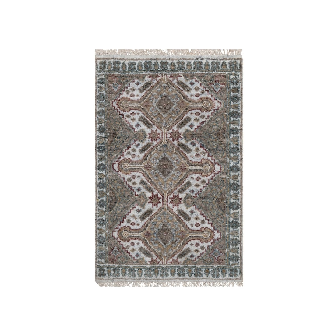 Wool 2'x3' Ivory Hand Knotted Mat Rug Flower Rosettes Design Natural: Wool 2'x3' Ivory Hand Knotted Mat Rug Flower Rosettes Design Natural This listing features Wool 2'x3' Ivory Hand Knotted Mat Rug Flower Rosettes Design Natural. Item specifics are provided below. Item