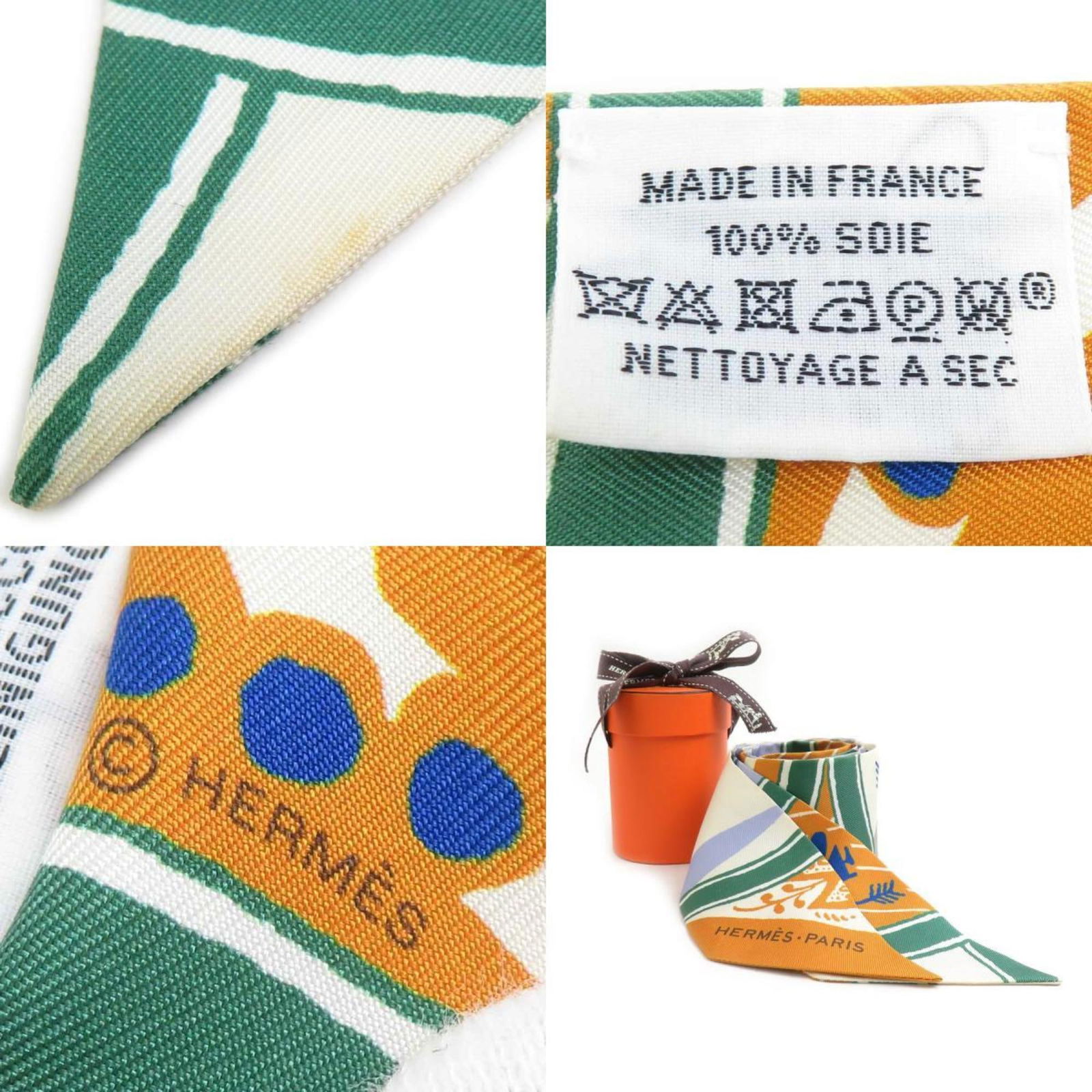 Silk Hermes Scarf - 5