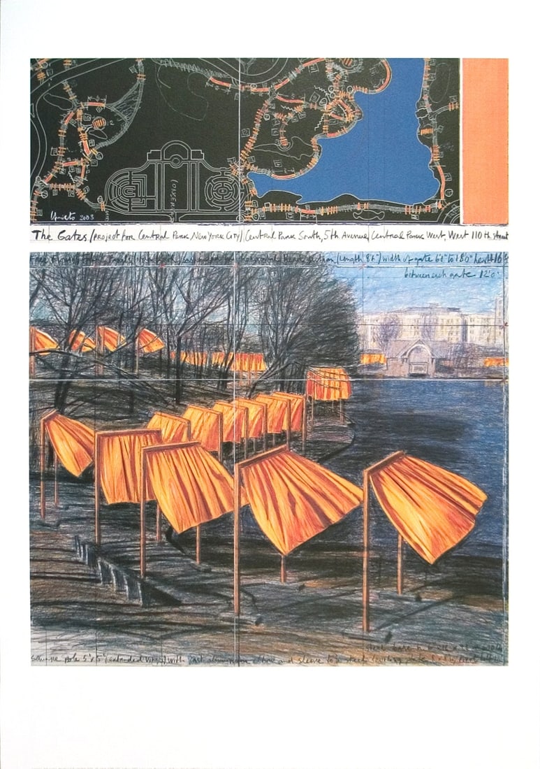 Contempo JAVACHEFF CHRISTO Project for the Gates VIII 39.25" x 27.5" Poster 2003: Contempo JAVACHEFF CHRISTO Project for the Gates VIII 39.25" x 27.5" Poster 2003 This listing features Contempo JAVACHEFF CHRISTO Project for the Gates VIII 39.25" x 27.5" Poster 2003. Item specifics