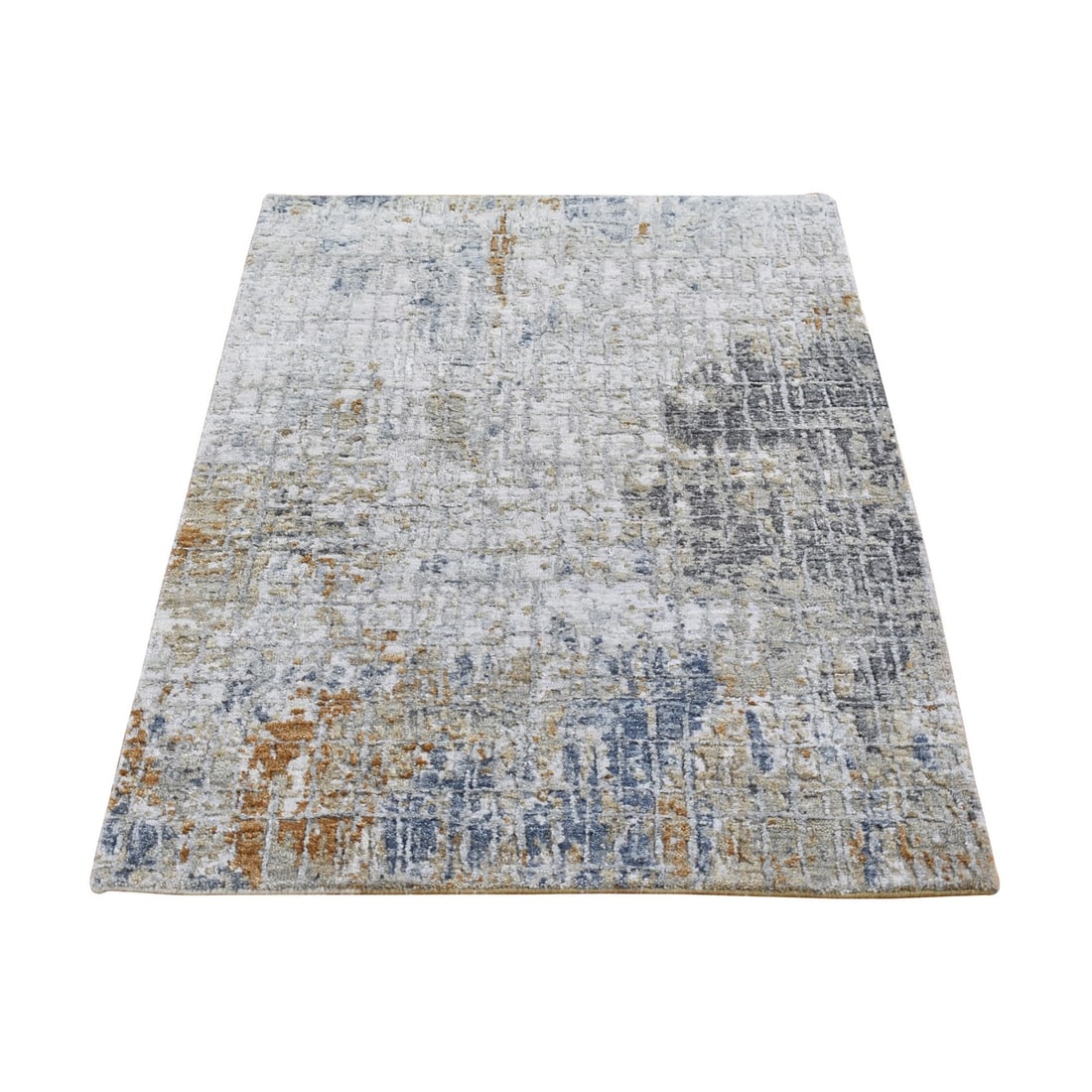 Rug 2'6"x4'1" Wool Denser Weave Hand Knotted Abstract Design (1 of 6)