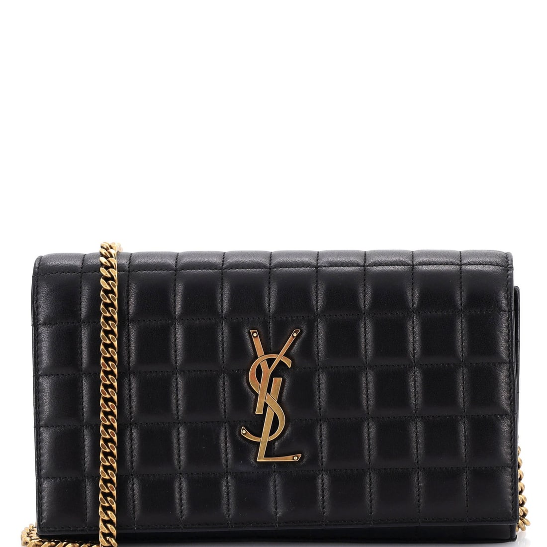 Medium Saint Laurent Cassandre Wallet on Chain Quilted Leather: Medium Saint Laurent Cassandre Wallet on Chain Quilted Leather This listing features Medium Saint Laurent Cassandre Wallet on Chain Quilted Leather. Item specifics are provided below. Item