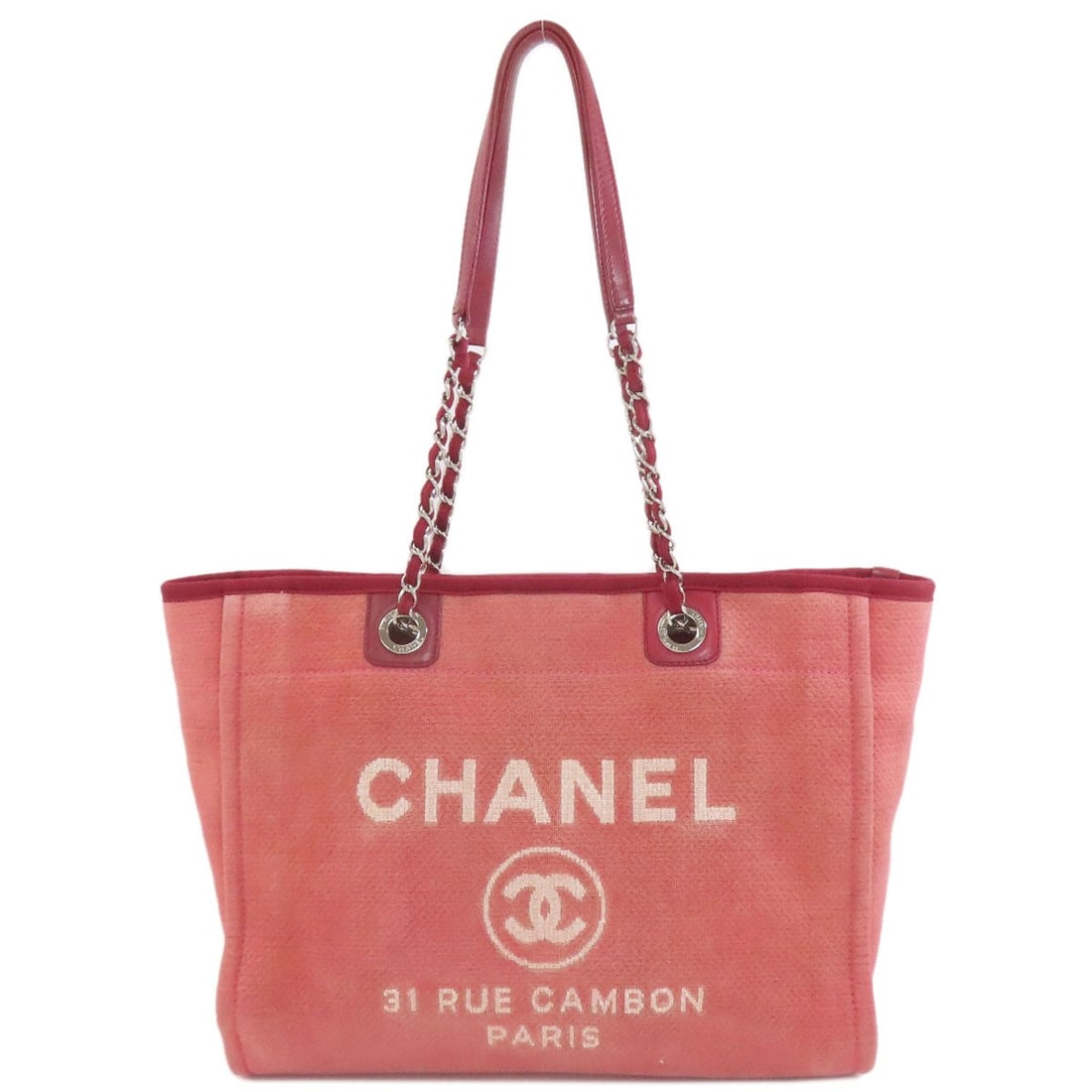 Canvas CHANEL Deauville SilverHardware Tote Bag: Canvas CHANEL Deauville SilverHardware Tote Bag This listing features Canvas CHANEL Deauville SilverHardware Tote Bag. Item specifics are provided below. Item Specifics: Brand: CHANEL Style: Tote Bag