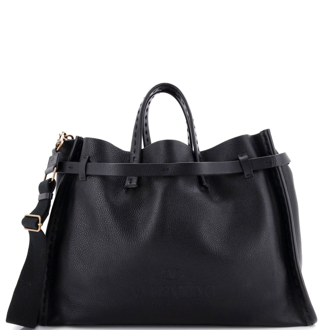 Medium Valentino Garavani Belted Weekender Tote Leather (1 of 6)