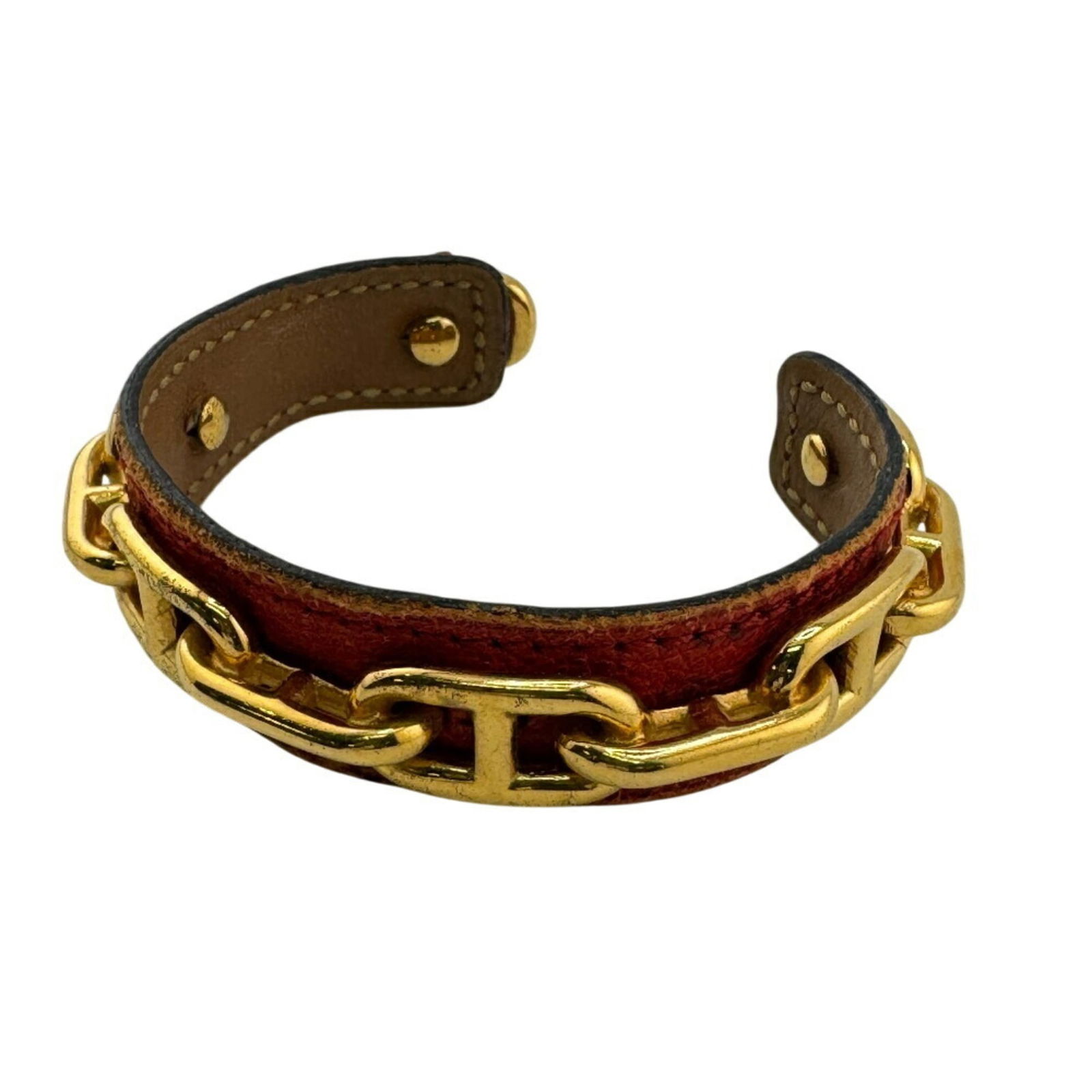 Leather Hermes Bangle - 2