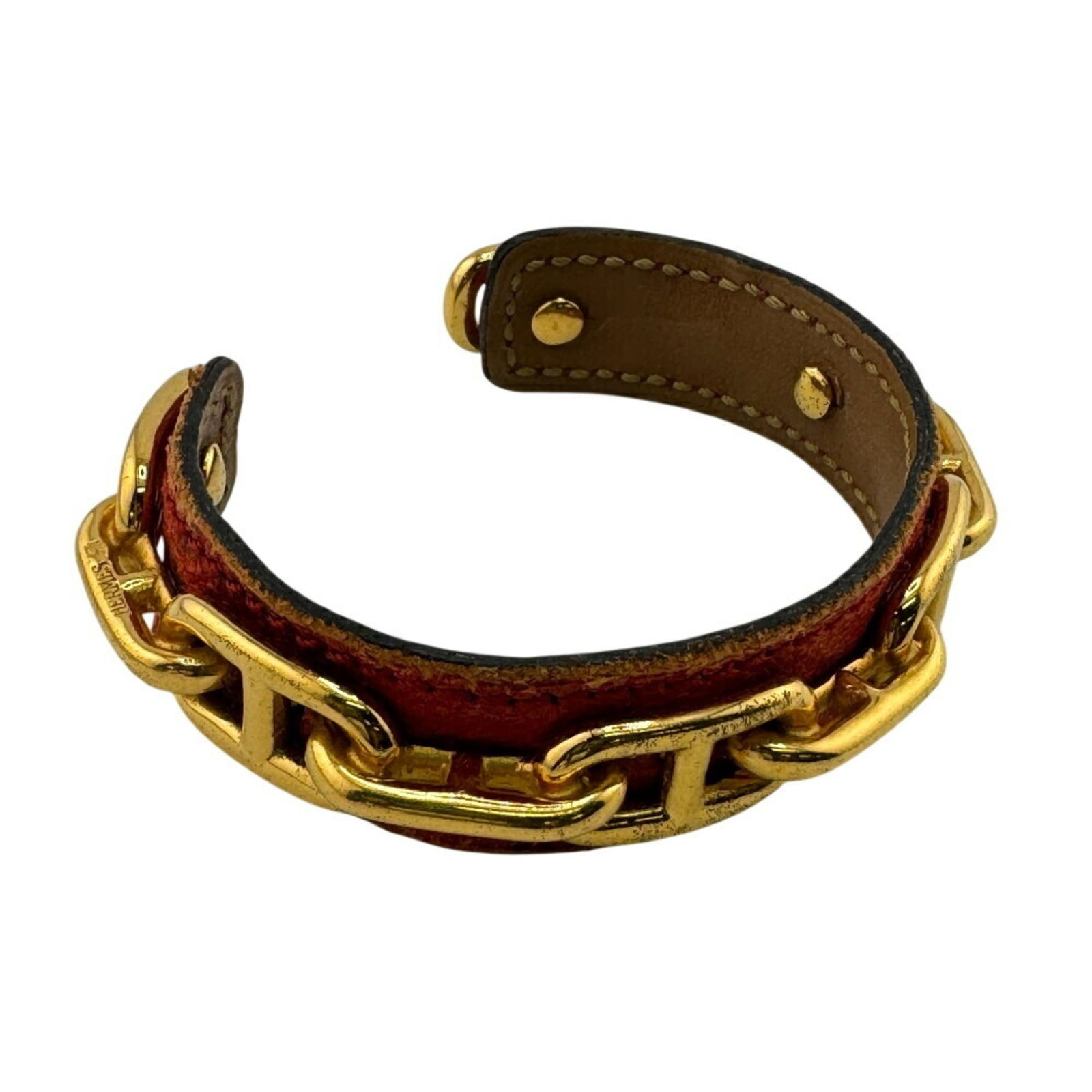 Leather Hermes Bangle - 3