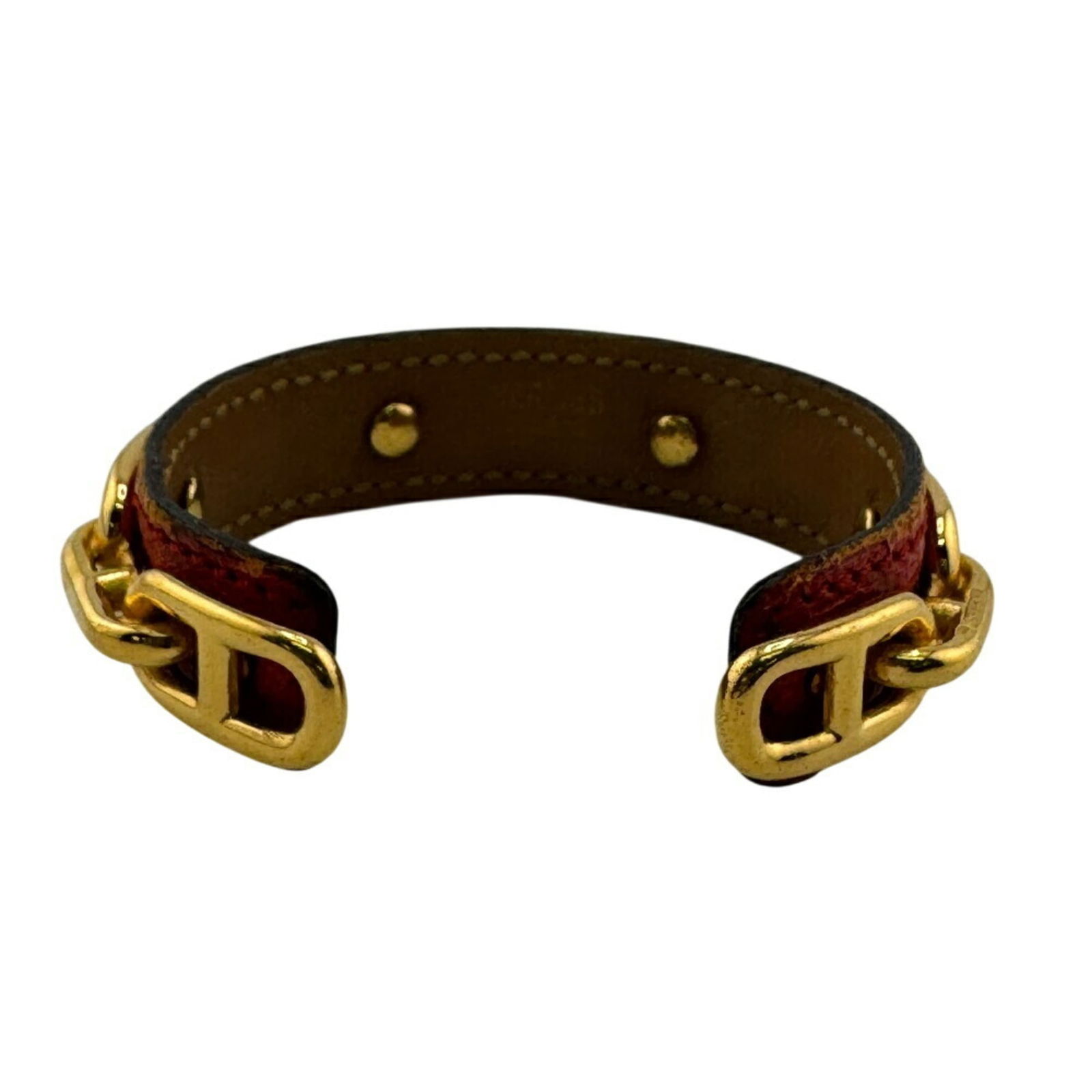 Leather Hermes Bangle - 4