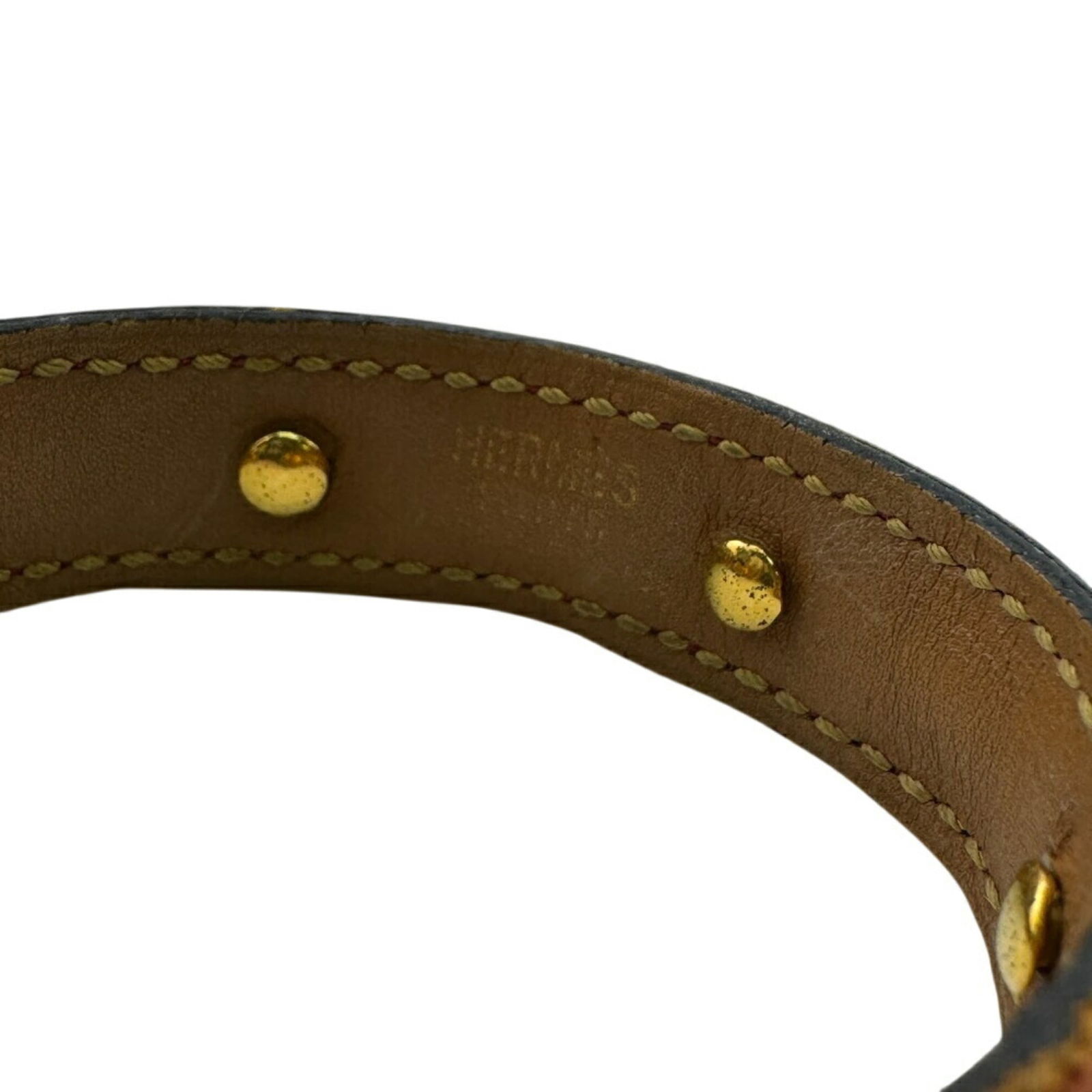 Leather Hermes Bangle - 5