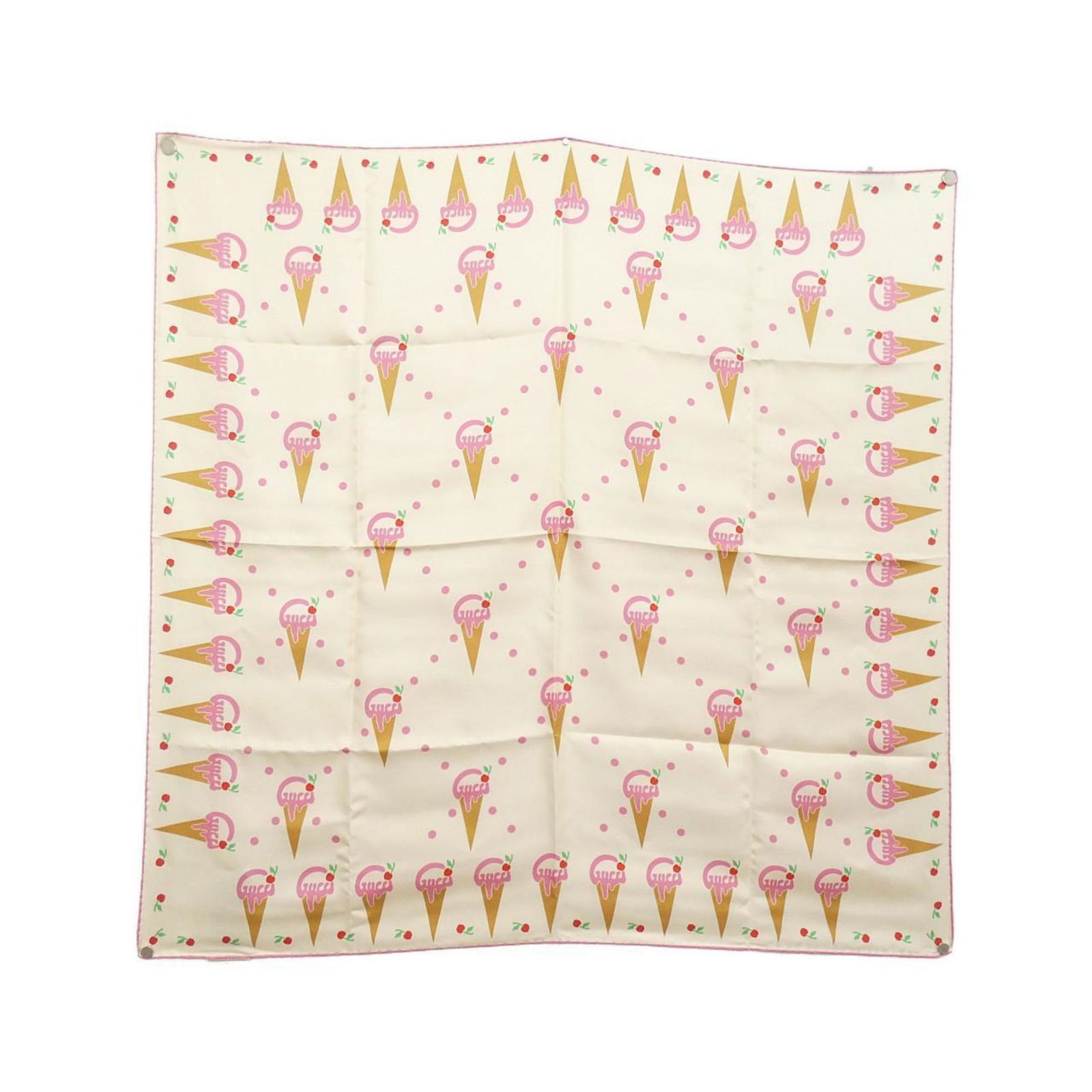 Silk Gucci Scarf: Silk Gucci Scarf This listing features Silk Gucci Scarf. Item specifics are provided below. Item Specifics: Brand: Gucci Type: Scarf Gender: Women,Men Color: Beige Material: Silk Size (Lxw): 90cm x