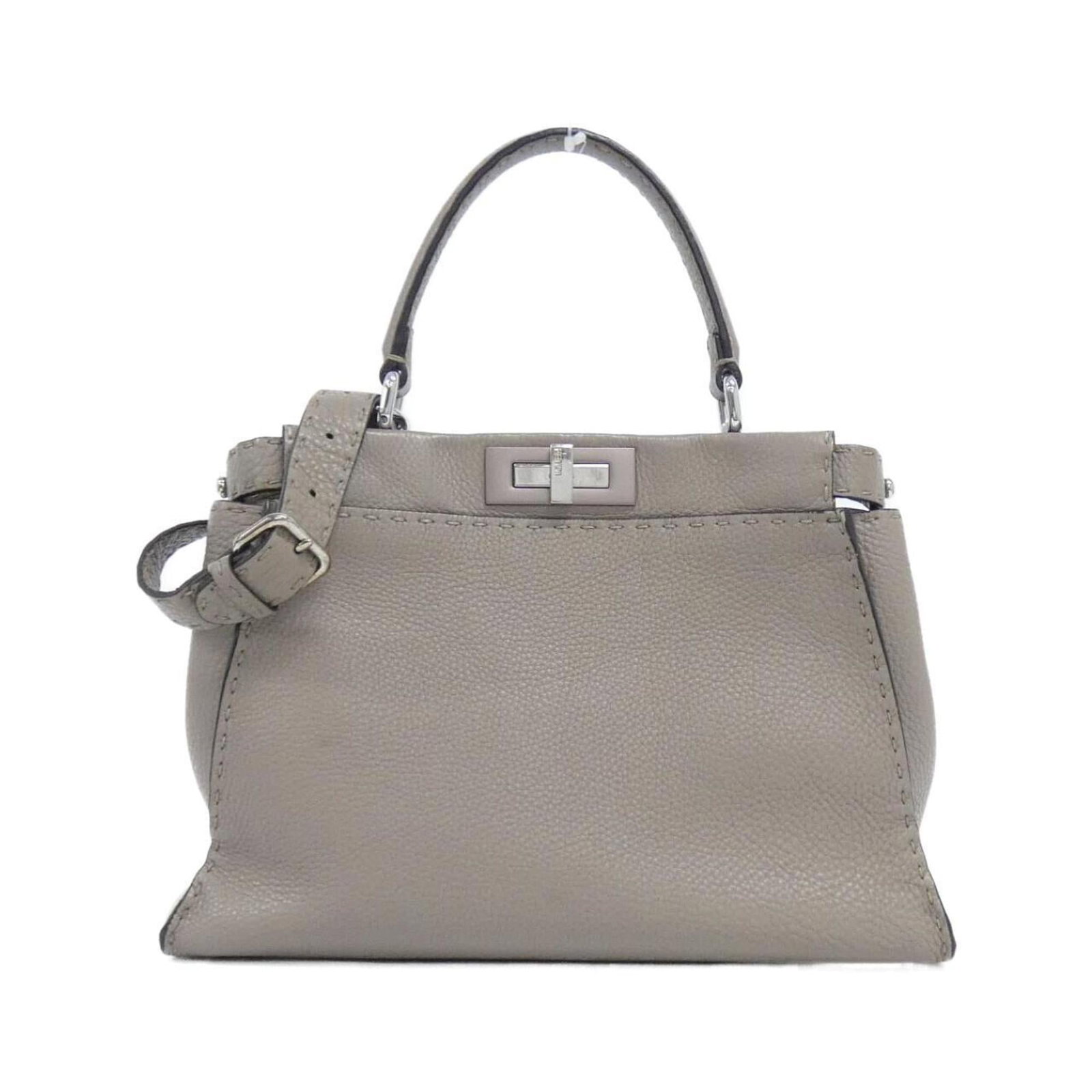 Leather Fendi Handbag: Leather Fendi Handbag This listing features Leather Fendi Handbag. Item specifics are provided below. Item Specifics: Brand: Fendi Type: Handbag Material: Leather Leather/Fur Type: Calfskin Color: Bei