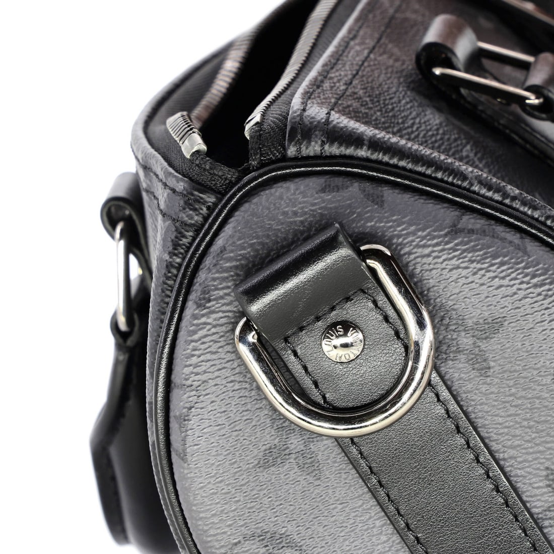 Canvas Louis Vuitton City Keepall Bag Reverse Monogram Eclipse - 7