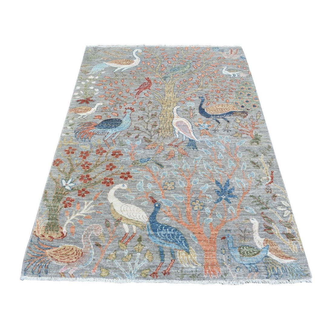 Rug - 4'x6' Stone Gray - Afghan Wool Hand Knotted - Afghan Peshawar: Rug - 4'x6' Stone Gray - Afghan Wool Hand Knotted - Afghan Peshawar This listing features Rug - 4'x6' Stone Gray - Afghan Wool Hand Knotted - Afghan Peshawar. Item specifics are provided below. Item