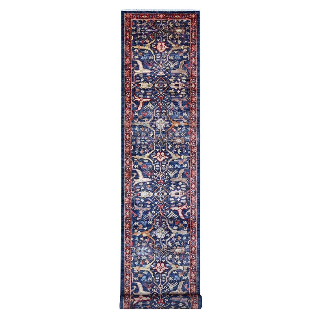 Rug 3'2"x19'5" Blue Hand Knotted Bidjar Garus Wool XL Runner Oriental: Rug 3'2"x19'5" Blue Hand Knotted Bidjar Garus Wool XL Runner Oriental This listing features Rug 3'2"x19'5" Blue Hand Knotted Bidjar Garus Wool XL Runner Oriental. Item specifics are provided below. 