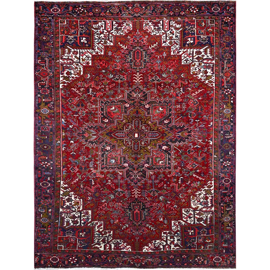 Rug 9'1"x12'4" Nationals Red Even Wear Semi Antique Sheared Low Oriental: Rug 9'1"x12'4" Nationals Red Even Wear Semi Antique Sheared Low Oriental This listing features Rug 9'1"x12'4" Nationals Red Even Wear Semi Antique Sheared Low Oriental. Item specifics are provided bel