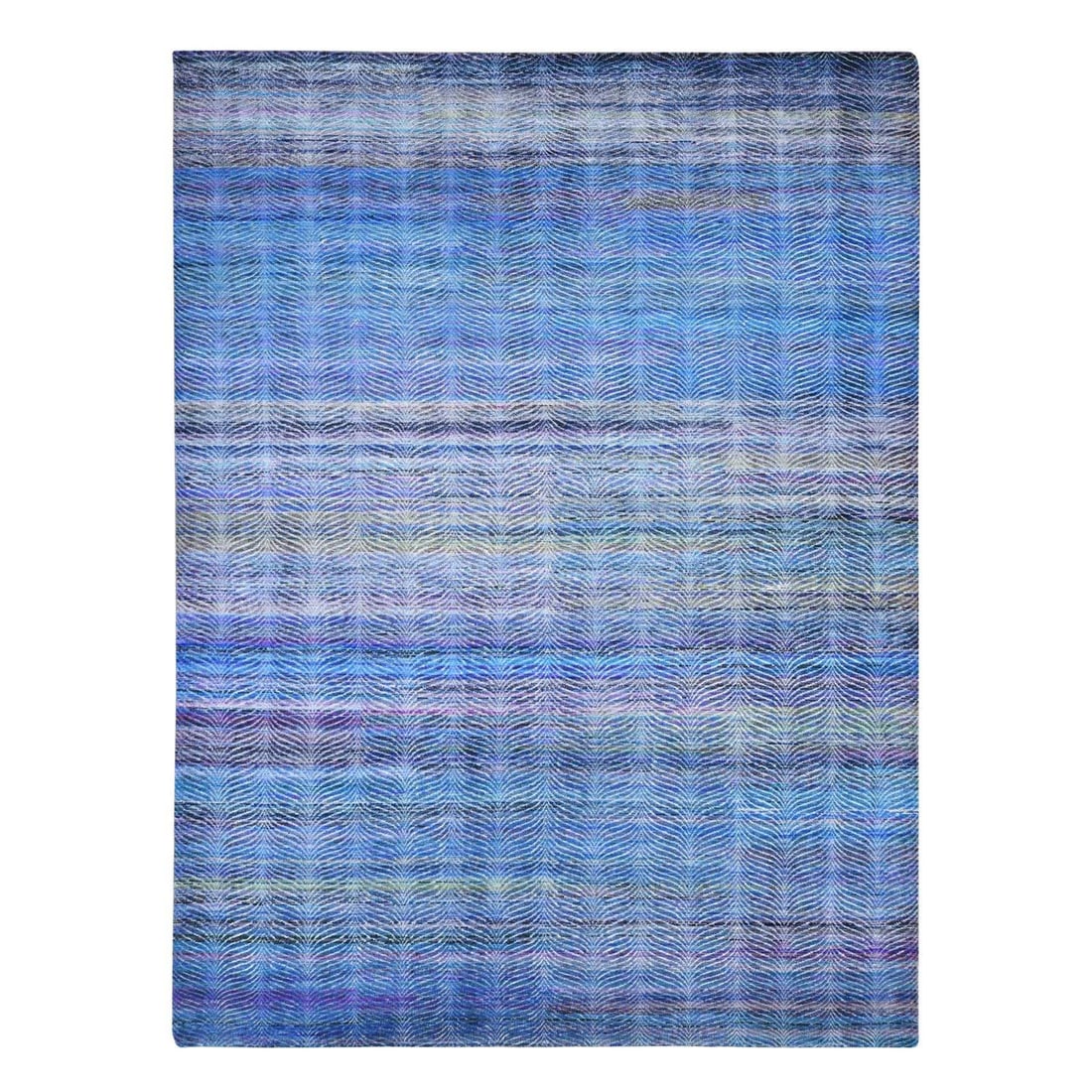 Rug 9'x12'2" Colorful Modern Leaf Design Silk and Wool Hand Knotted: Rug 9'x12'2" Colorful Modern Leaf Design Silk and Wool Hand Knotted This listing features Rug 9'x12'2" Colorful Modern Leaf Design Silk and Wool Hand Knotted. Item specifics are provided below. Item