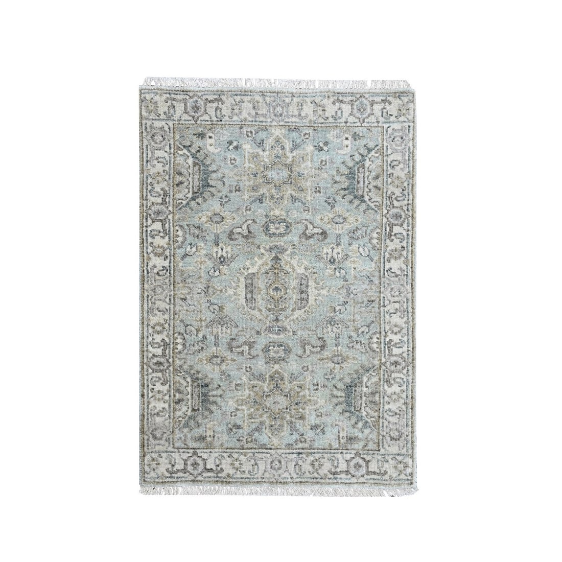Sample Hand Knotted Rug 2'x3' Gray Pure Wool Karjihooz Design Oriental Mat: Sample Hand Knotted Rug 2'x3' Gray Pure Wool Karjihooz Design Oriental Mat This listing features Sample Hand Knotted Rug 2'x3' Gray Pure Wool Karjihooz Design Oriental Mat. Item specifics are