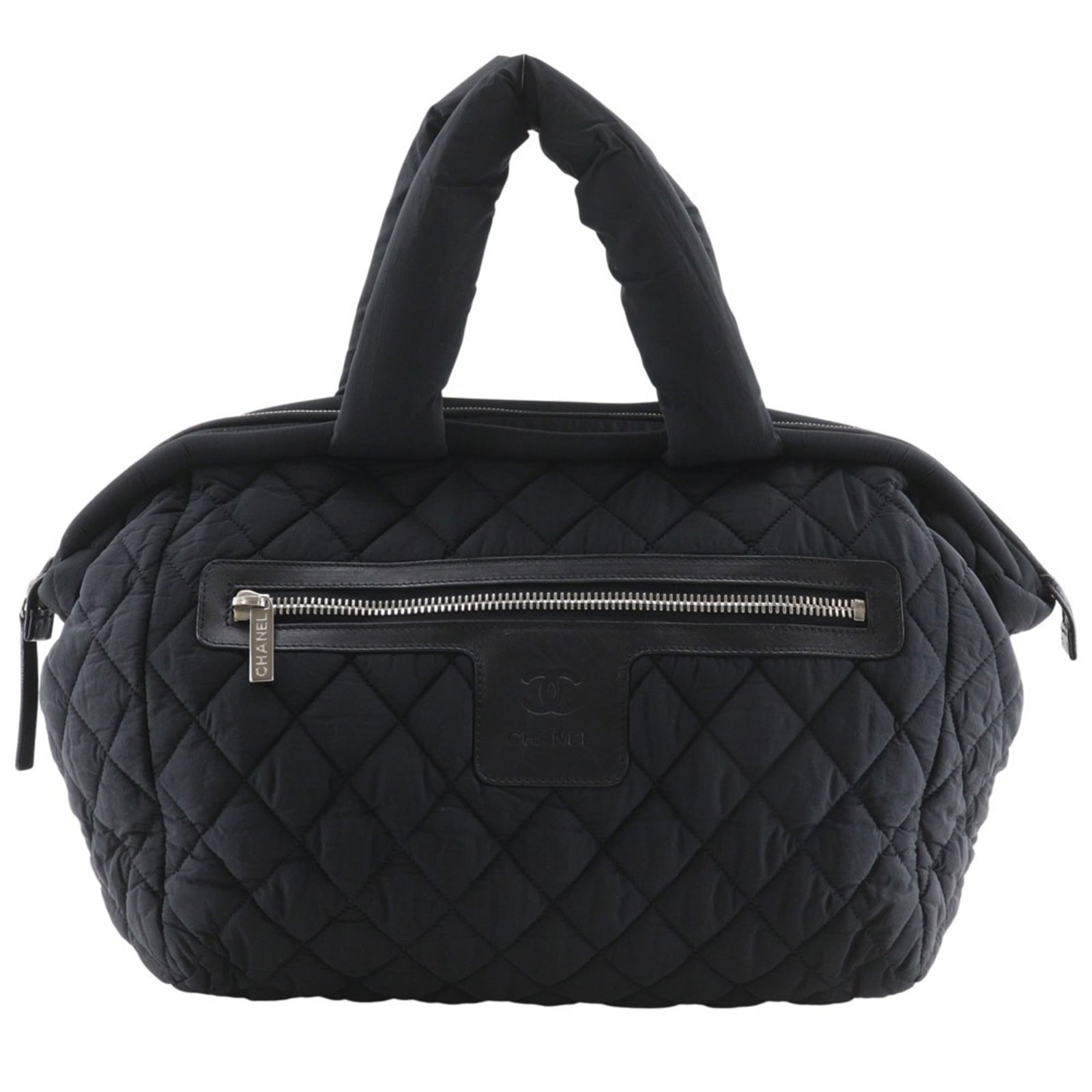 Nylon Chanel Boston Bag: Nylon Chanel Boston Bag This listing features Nylon Chanel Boston Bag. Item specifics are provided below. Item Specifics: Brand: Chanel Type: Boston Bag Material: Nylon Color: Black Closure: Zipper In